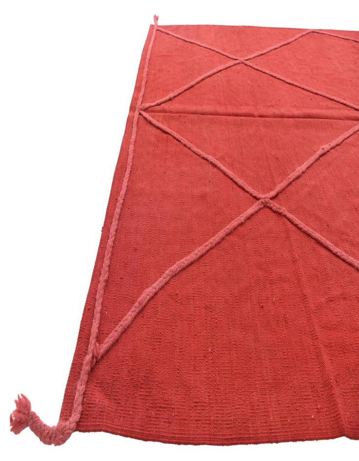 Detail image of  5' 7 x 7' 7  Hand Knotted Moroccan Wool Rug