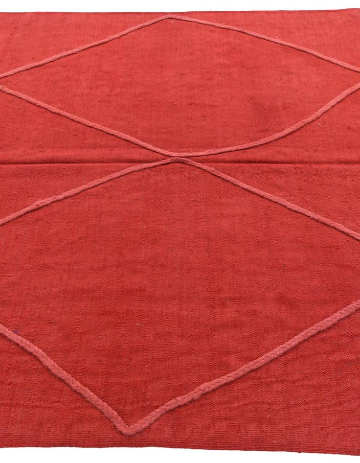 Detail image of  5' 7 x 7' 7  Hand Knotted Moroccan Wool Rug