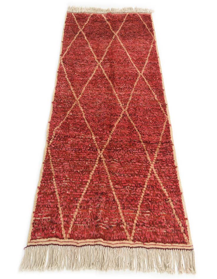 Detail image of  4' 1 x 6' 4  Hand Knotted Moroccan Wool Rug