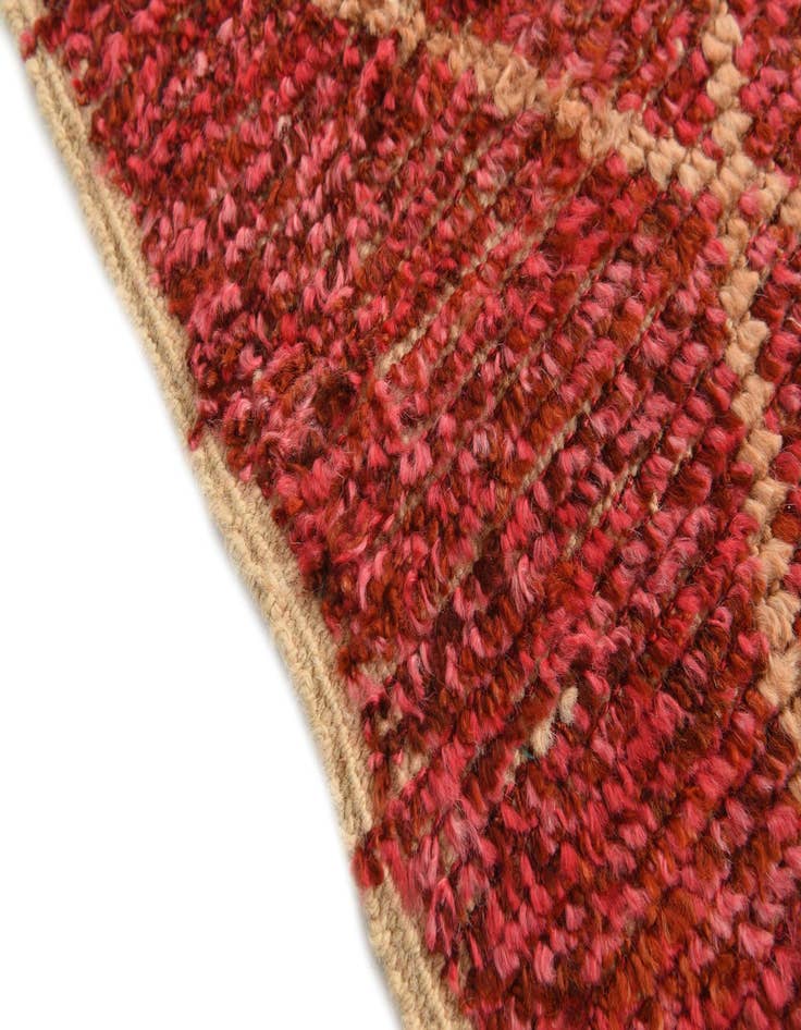 Detail image of  4' 1 x 6' 4  Hand Knotted Moroccan Wool Rug