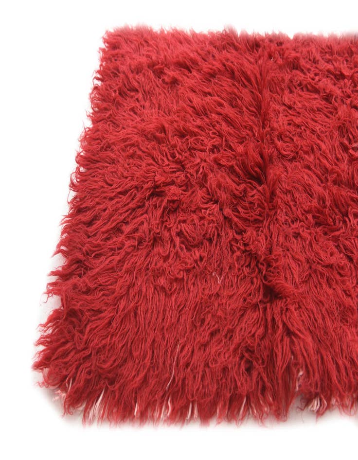 Detail image of  2' 7 x 4' 10  Hand Knotted Moroccan Wool Rug