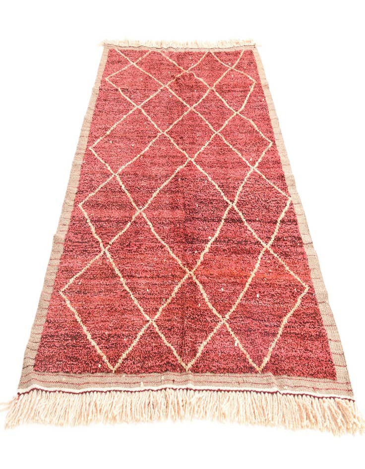 Detail image of  5' 4 x 8' 6  Hand Knotted Moroccan Wool Rug