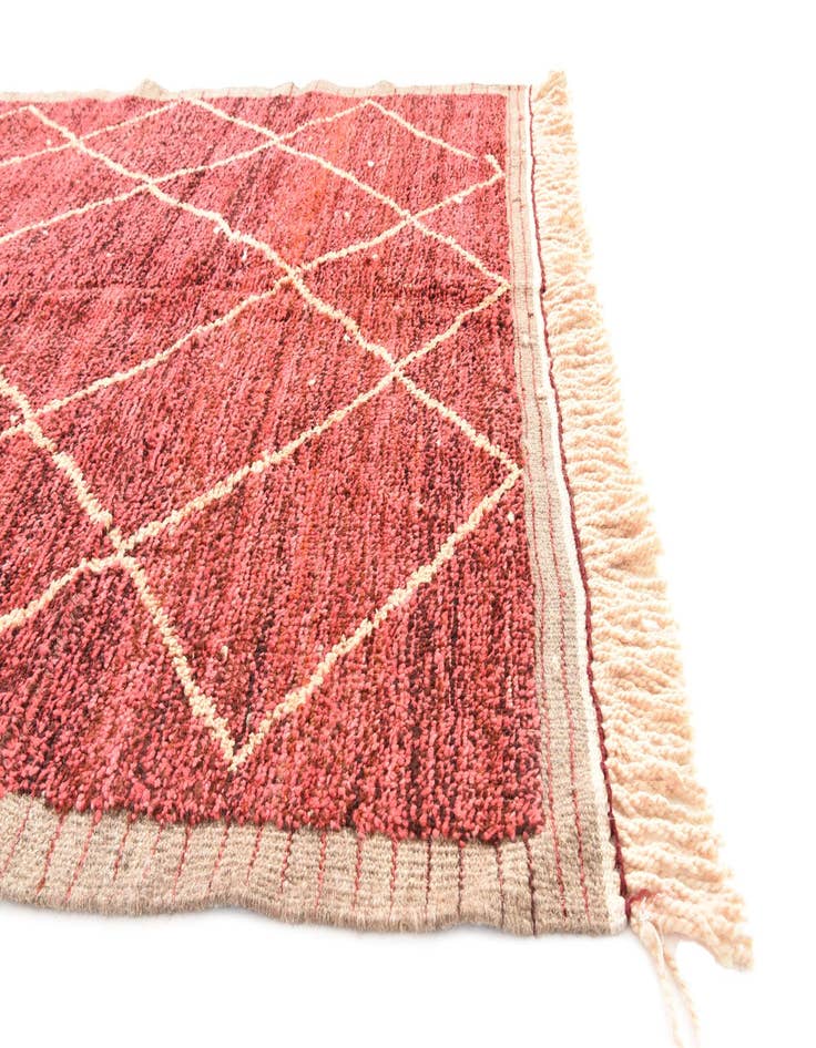 Detail image of  5' 4 x 8' 6  Hand Knotted Moroccan Wool Rug