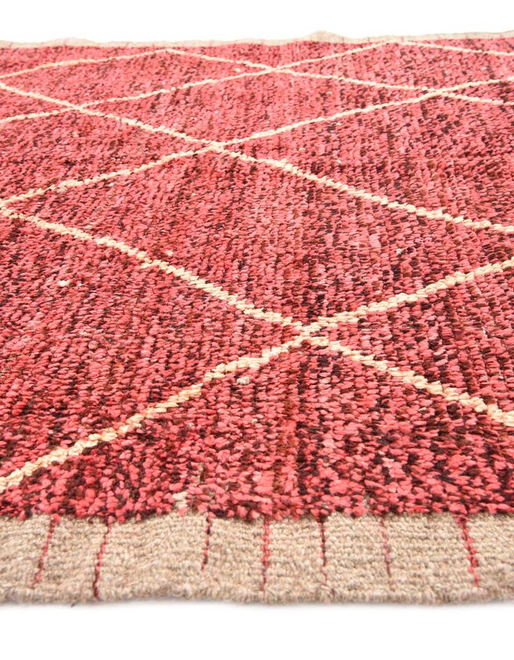 Detail image of  5' 4 x 8' 6  Hand Knotted Moroccan Wool Rug
