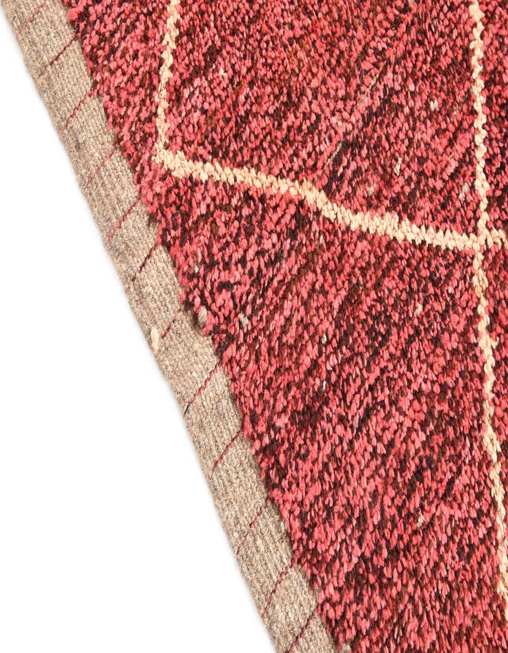 Detail image of  5' 4 x 8' 6  Hand Knotted Moroccan Wool Rug