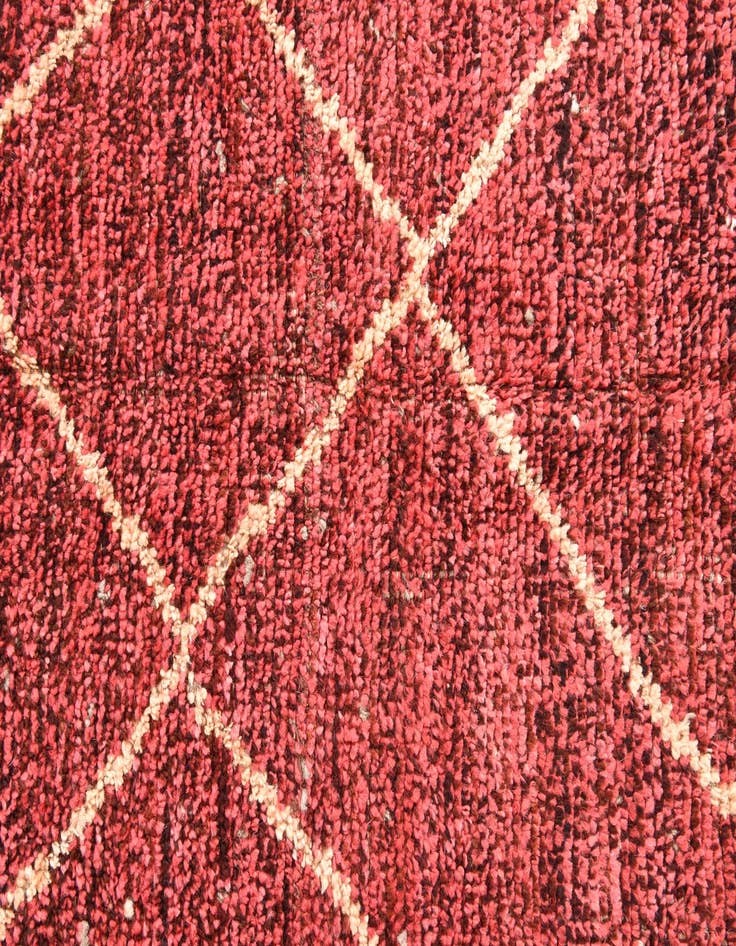 Detail image of  5' 4 x 8' 6  Hand Knotted Moroccan Wool Rug