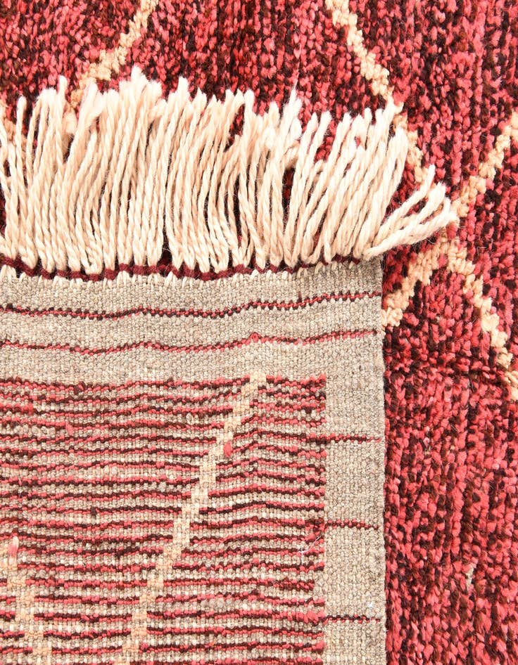 Detail image of  5' 4 x 8' 6  Hand Knotted Moroccan Wool Rug