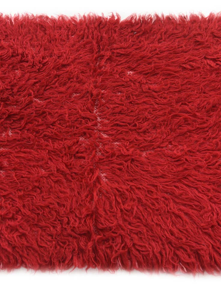 Detail image of  2' 4 x 4' 7  Hand Knotted Moroccan Wool Rug