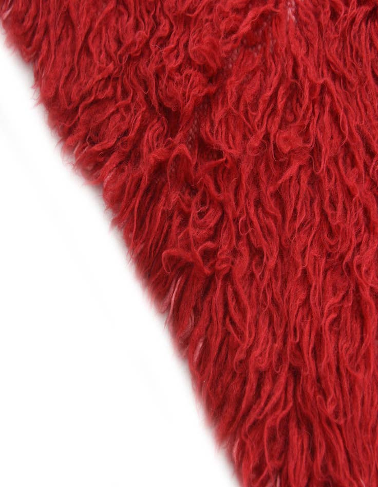 Detail image of  2' 4 x 4' 7  Hand Knotted Moroccan Wool Rug