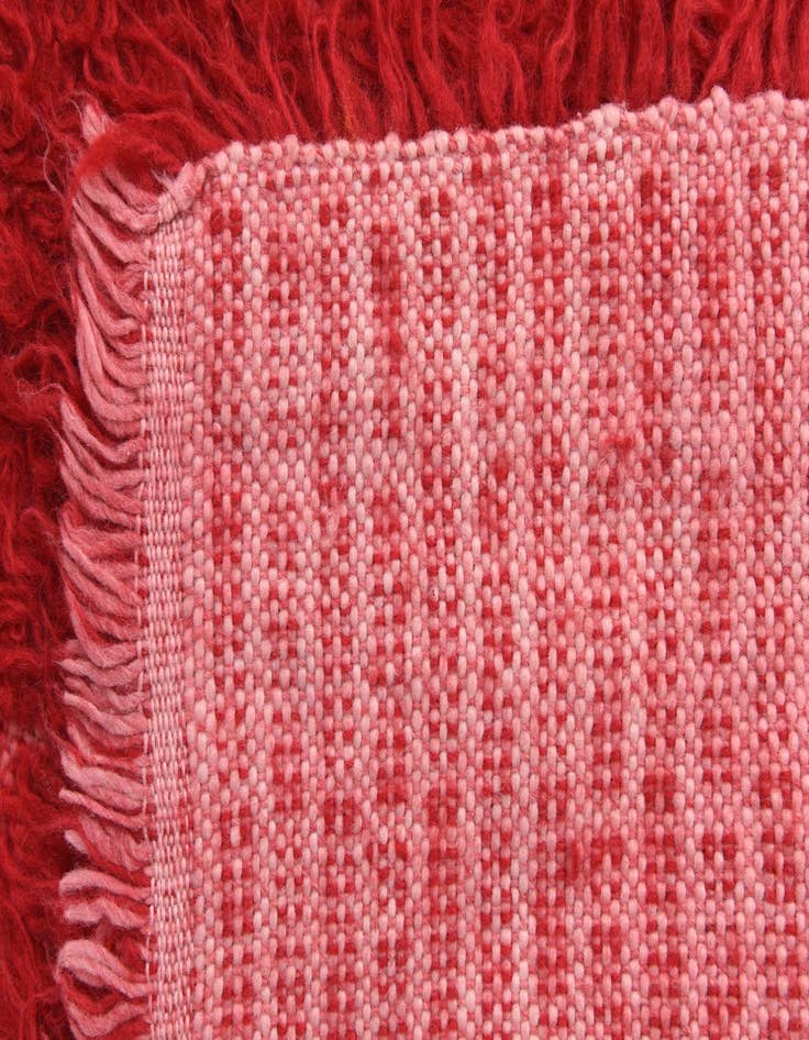 Detail image of  2' 4 x 4' 7  Hand Knotted Moroccan Wool Rug