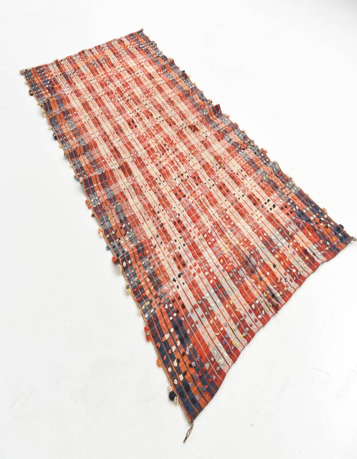 Detail image of  4' 5 x 8' 6  Hand Knotted Moroccan Wool Rug