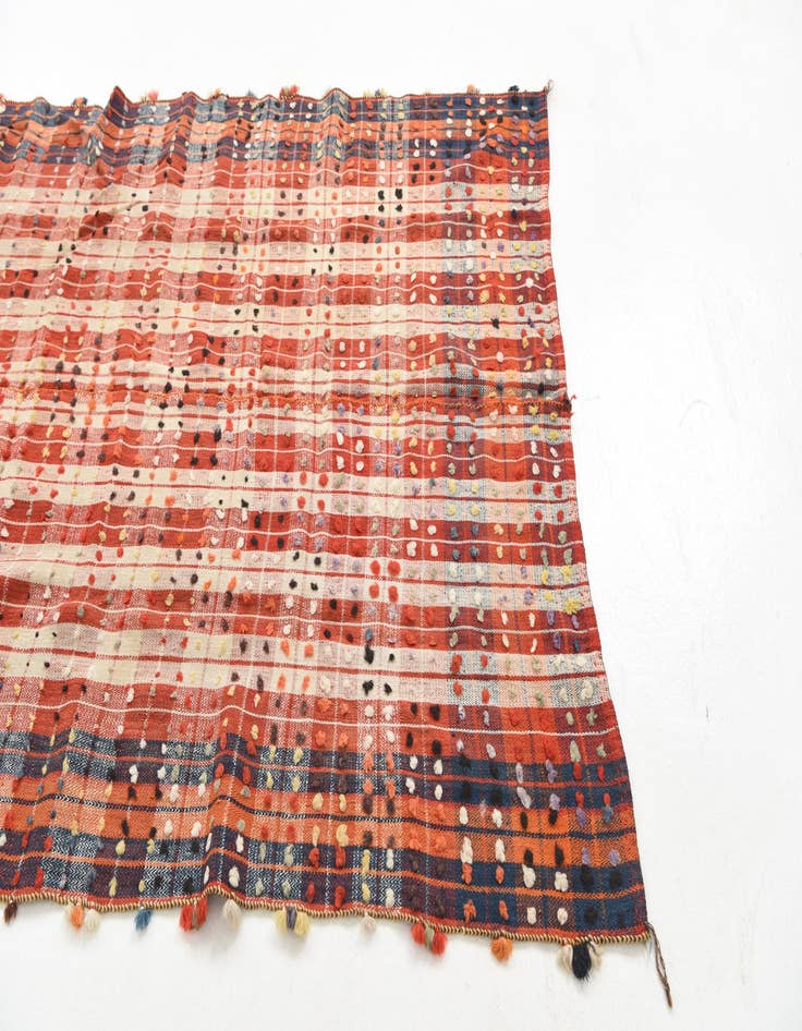 Detail image of  4' 5 x 8' 6  Hand Knotted Moroccan Wool Rug