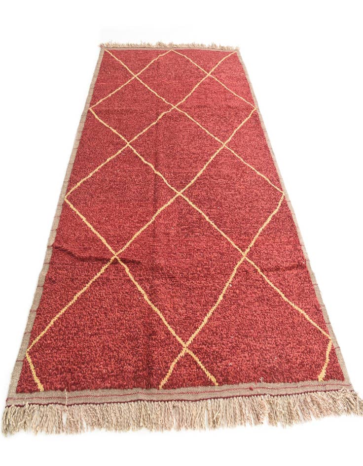 Detail image of  6' 2 x 9' 4  Hand Knotted Moroccan Wool Rug