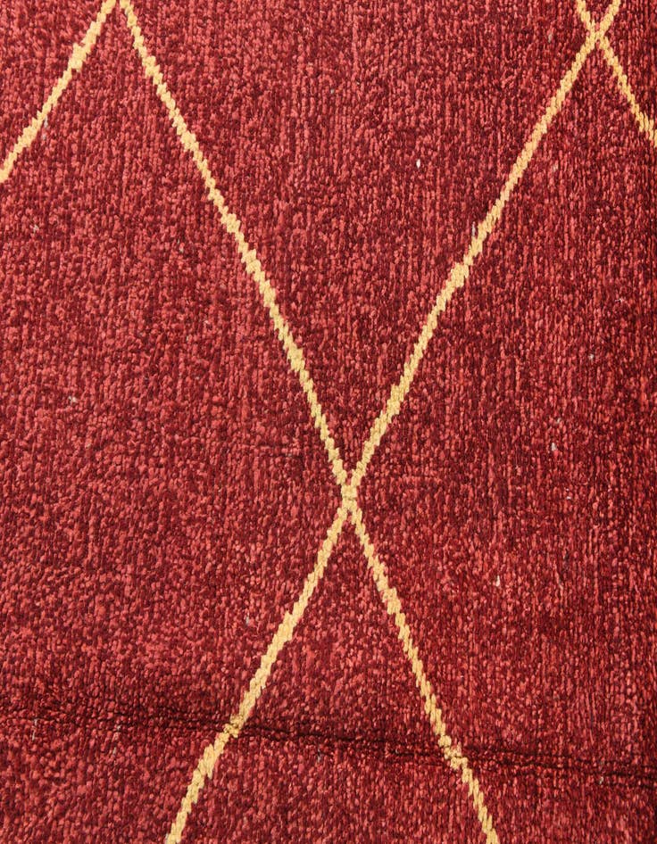 Detail image of  6' 2 x 9' 4  Hand Knotted Moroccan Wool Rug