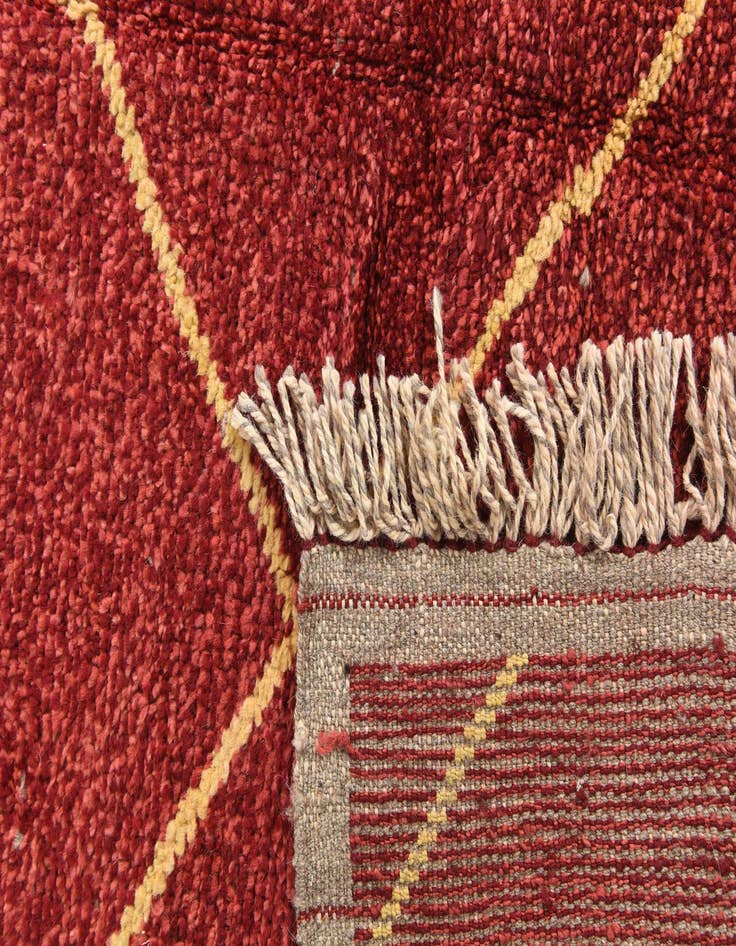 Detail image of  6' 2 x 9' 4  Hand Knotted Moroccan Wool Rug