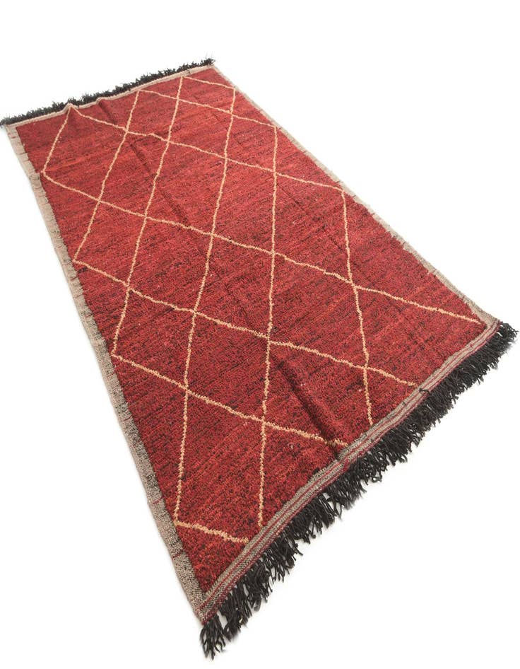 Detail image of  6' x 9' 9  Hand Knotted Moroccan Wool Rug