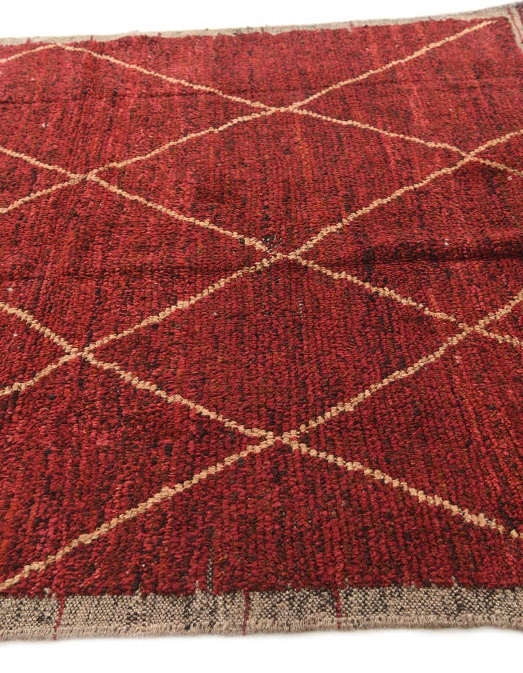 Detail image of  6' x 9' 9  Hand Knotted Moroccan Wool Rug