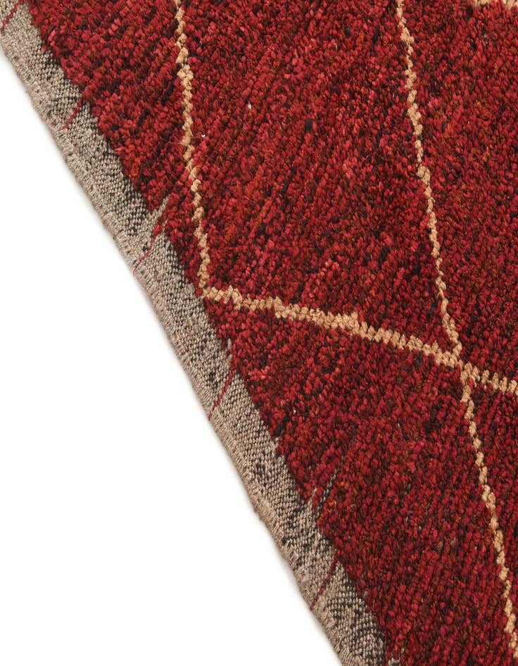 Detail image of  6' x 9' 9  Hand Knotted Moroccan Wool Rug