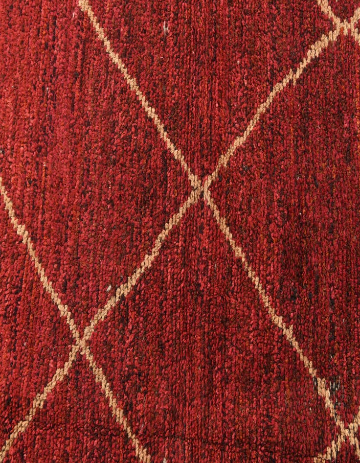 Detail image of  6' x 9' 9  Hand Knotted Moroccan Wool Rug