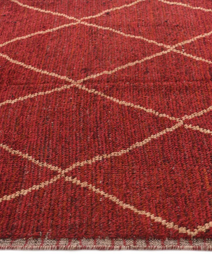 Detail image of  4' 10 x 8' 3  Hand Knotted Moroccan Wool Rug