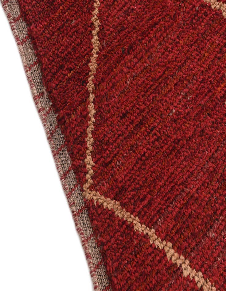 Detail image of  4' 10 x 8' 3  Hand Knotted Moroccan Wool Rug