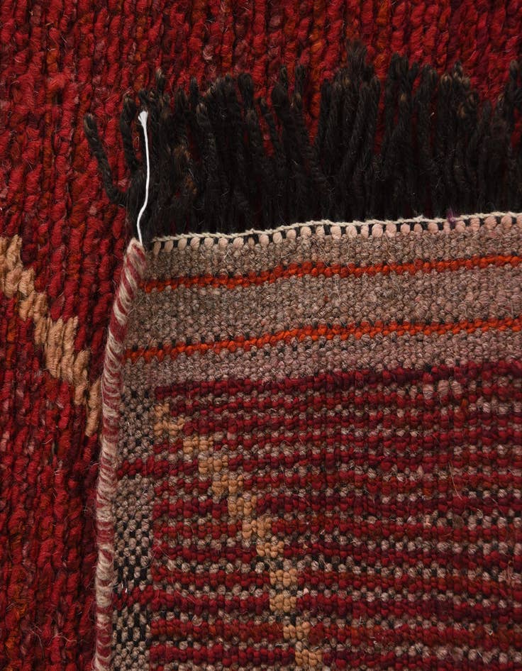 Detail image of  4' 10 x 8' 3  Hand Knotted Moroccan Wool Rug