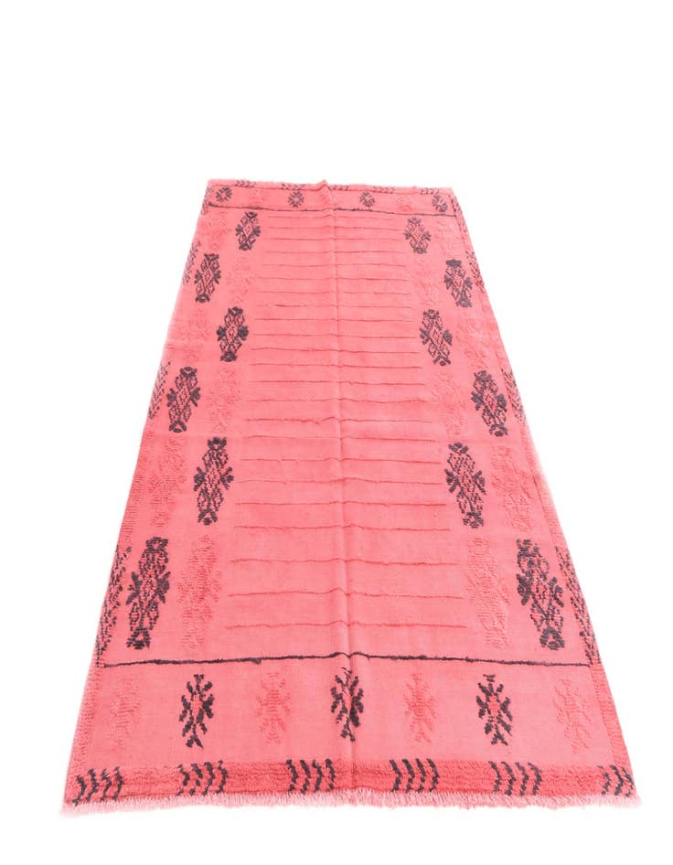 Detail image of  5' 4 x 8' 4  Hand Knotted Moroccan Wool Rug