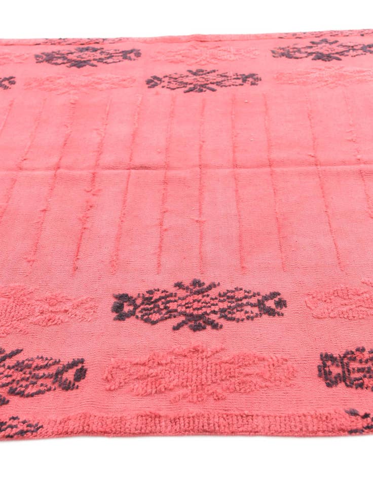 Detail image of  5' 4 x 8' 4  Hand Knotted Moroccan Wool Rug