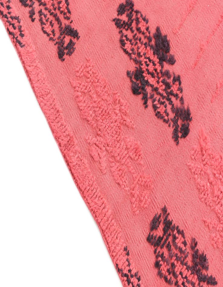 Detail image of  5' 4 x 8' 4  Hand Knotted Moroccan Wool Rug