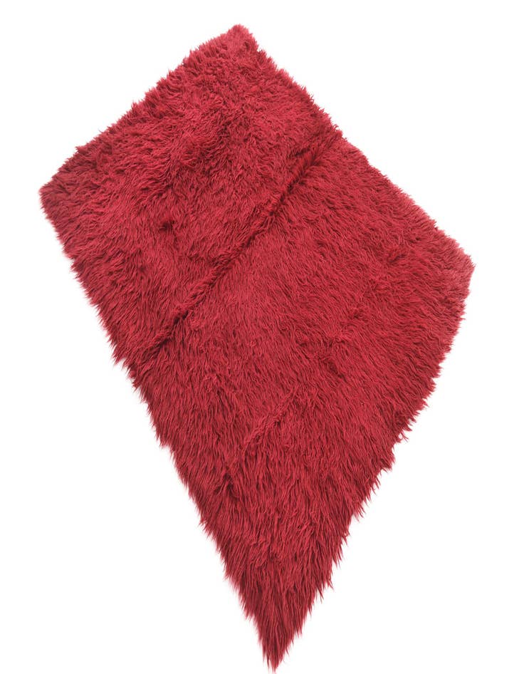 Detail image of  3' 7 x 4' 8  Hand Knotted Moroccan Wool Rug