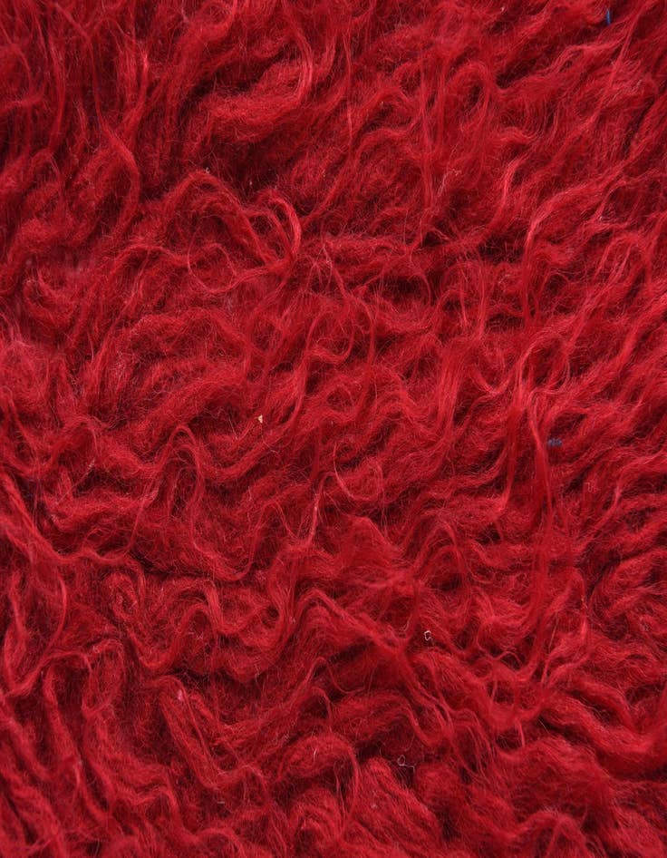 Detail image of  3' x 5'  Hand Knotted Moroccan Wool Rug