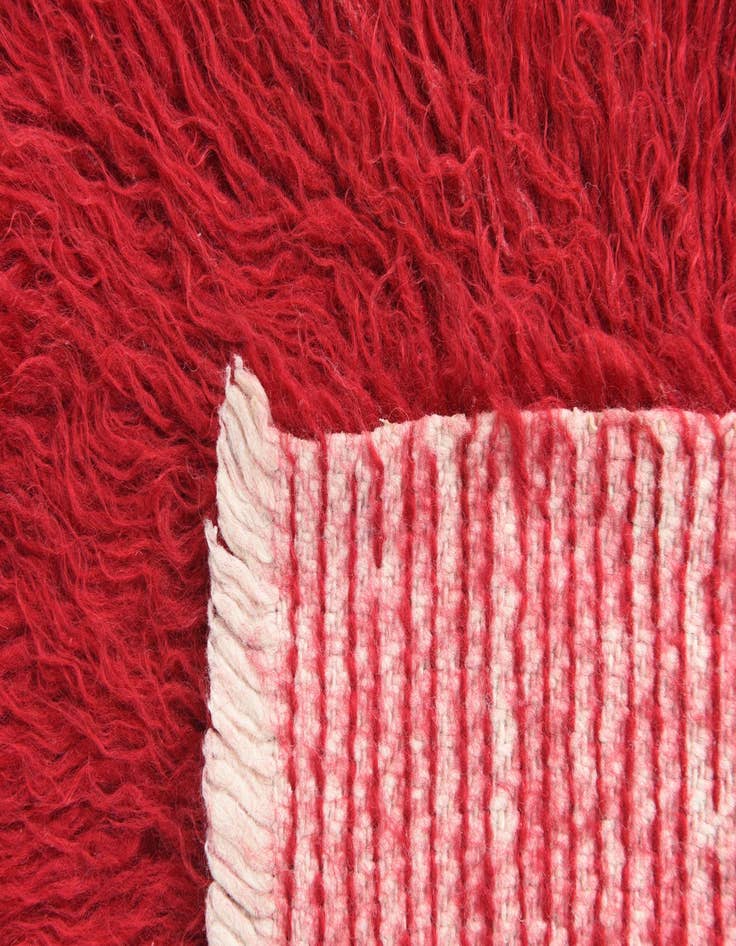 Detail image of  2' x 3' 8  Hand Knotted Moroccan Wool Rug