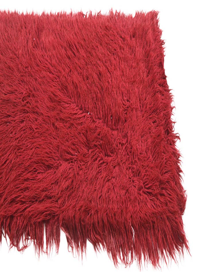 Detail image of  2' 6 x 4' 6  Hand Knotted Moroccan Wool Rug