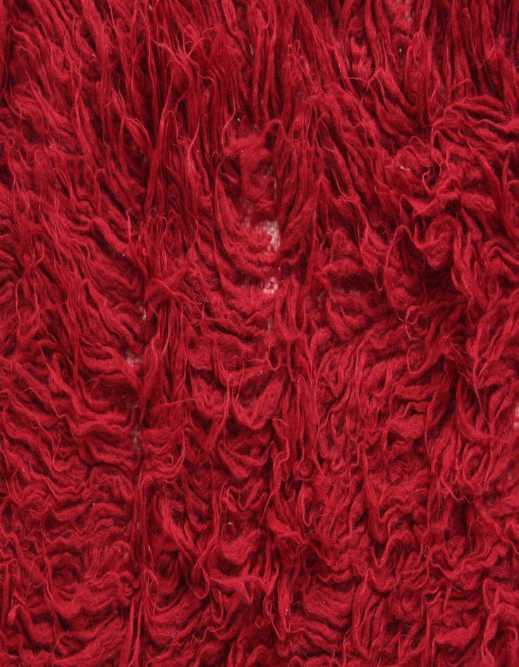 Detail image of  3' 3 x 5' 6  Hand Knotted Moroccan Wool Rug