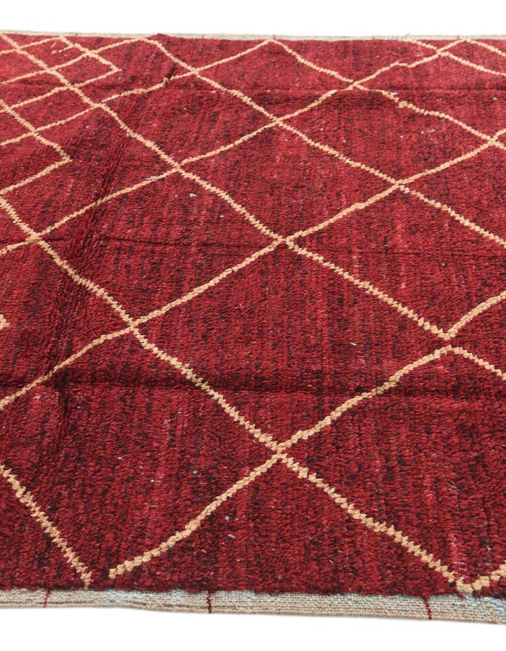 Detail image of  6' 4 x 9' 1  Hand Knotted Moroccan Wool Rug