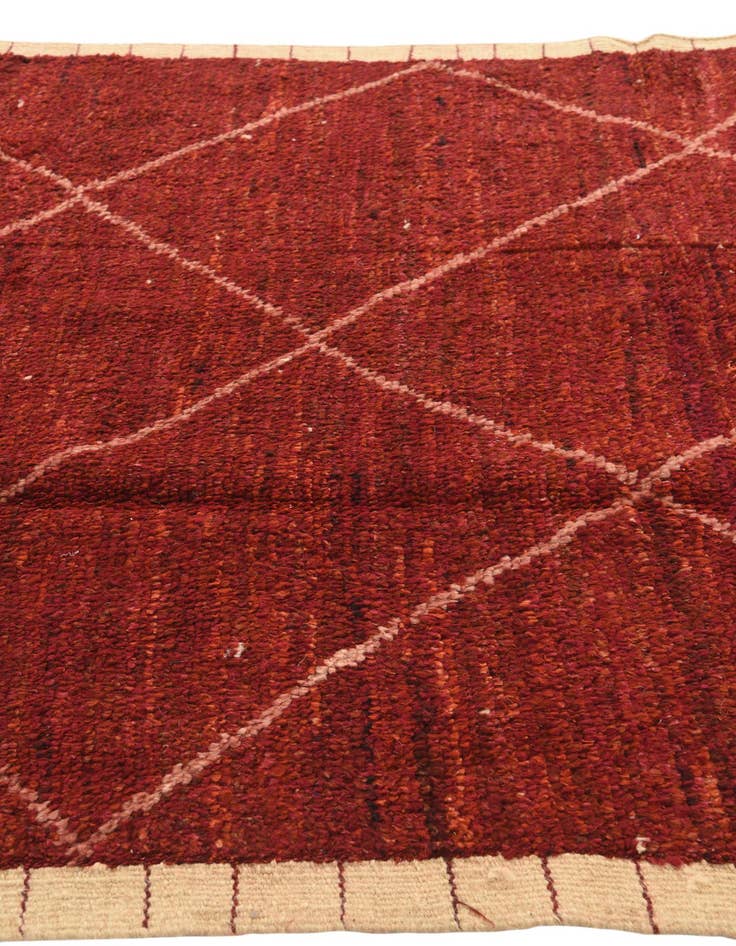 Detail image of  5' 1 x 8' 3  Hand Knotted Moroccan Wool Rug