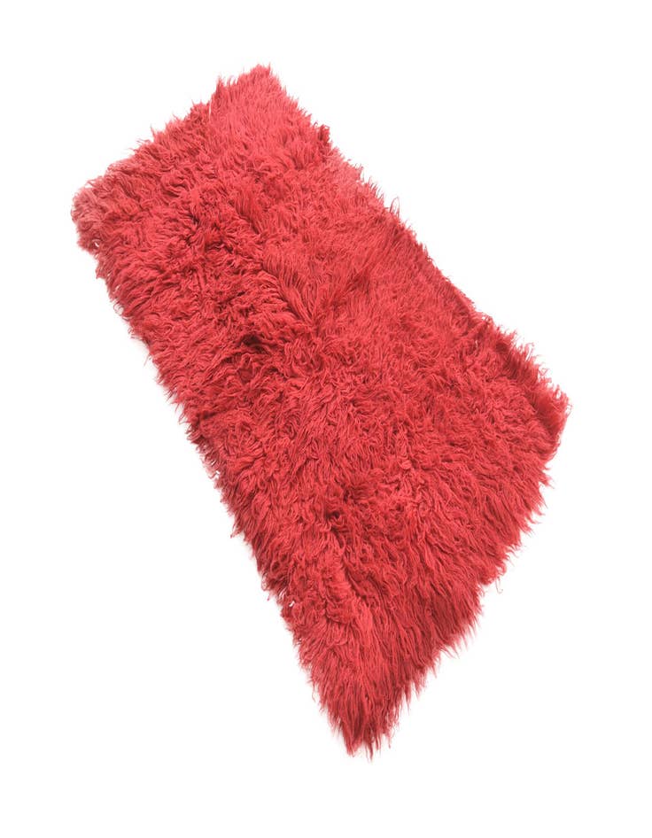 Detail image of  2' 8 x 4' 9  Hand Knotted Moroccan Wool Rug