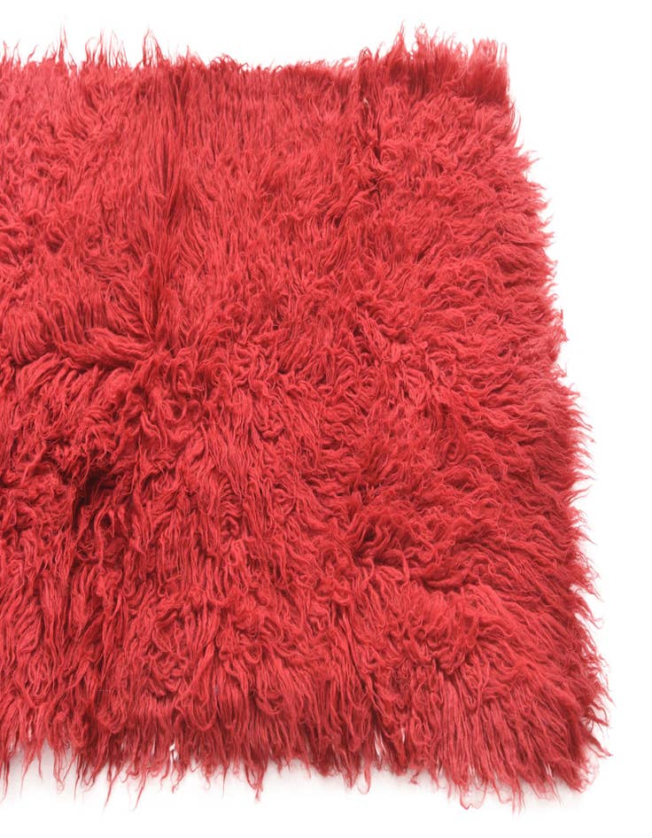 Detail image of  2' 8 x 4' 9  Hand Knotted Moroccan Wool Rug