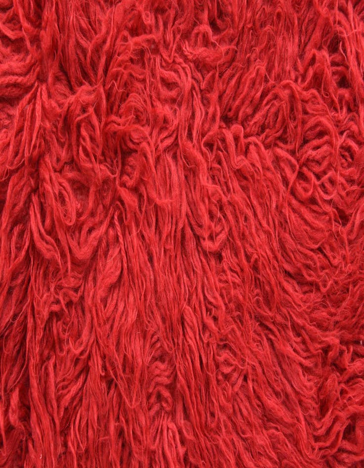 Detail image of  2' 8 x 4' 9  Hand Knotted Moroccan Wool Rug