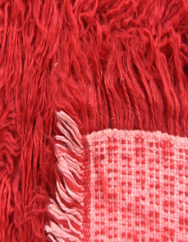 Detail image of  2' 8 x 4' 9  Hand Knotted Moroccan Wool Rug