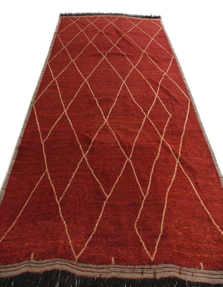 Detail image of  9' 2 x 12' 2  Hand Knotted Moroccan Wool Rug