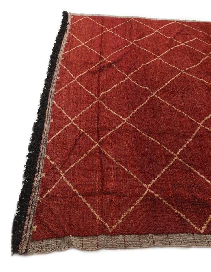 Detail image of  9' 2 x 12' 2  Hand Knotted Moroccan Wool Rug