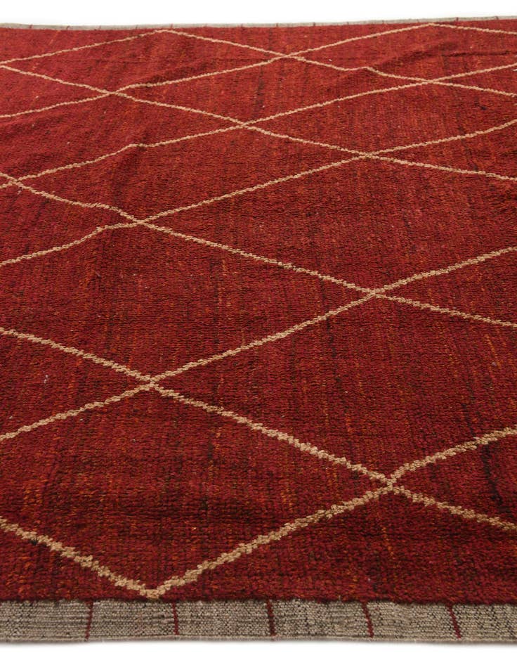 Detail image of  9' 2 x 12' 2  Hand Knotted Moroccan Wool Rug