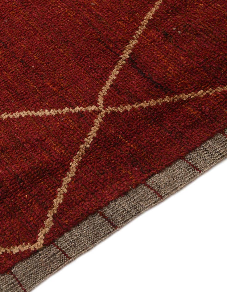 Detail image of  9' 2 x 12' 2  Hand Knotted Moroccan Wool Rug