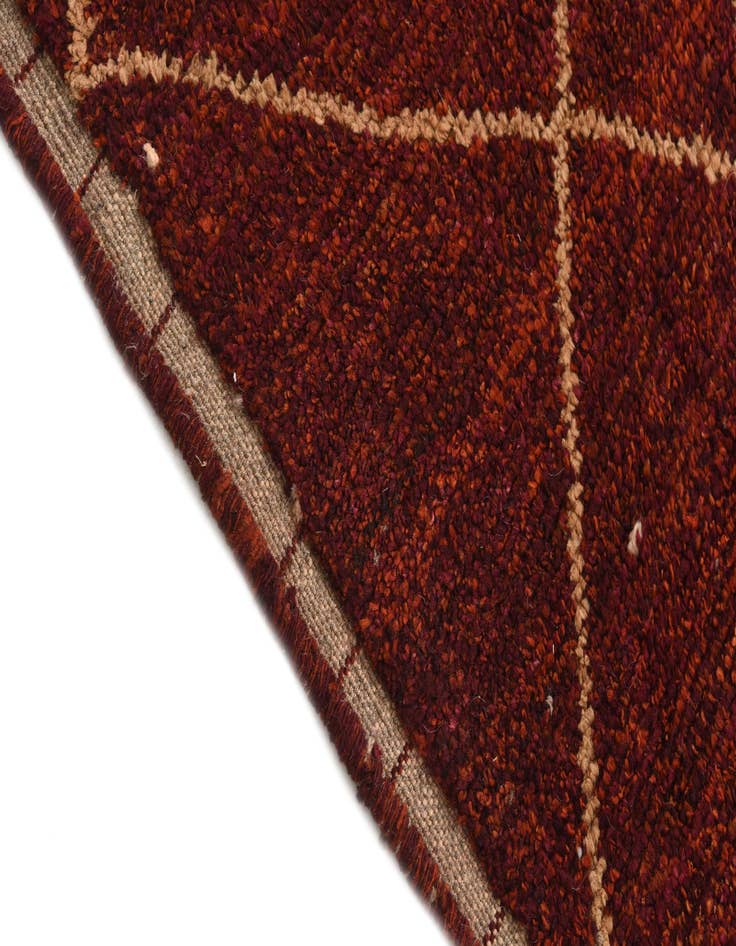 Detail image of  4' 2 x 6' 3  Hand Knotted Moroccan Wool Rug