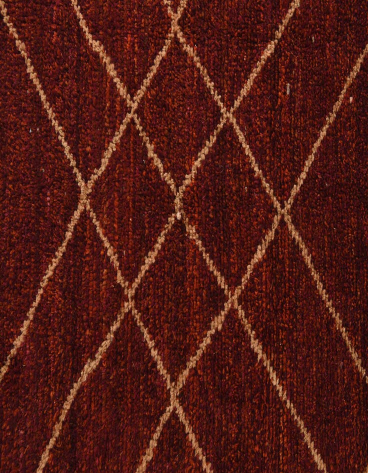 Detail image of  4' 2 x 6' 3  Hand Knotted Moroccan Wool Rug