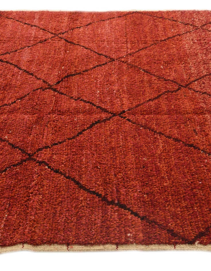 Detail image of  6' 1 x 9' 1  Hand Knotted Moroccan Wool Rug