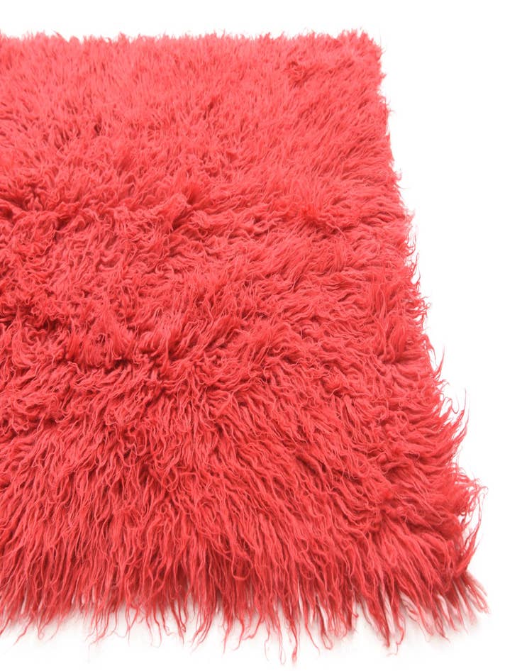 Detail image of  3' 3 x 5'  Hand Knotted Moroccan Wool Rug