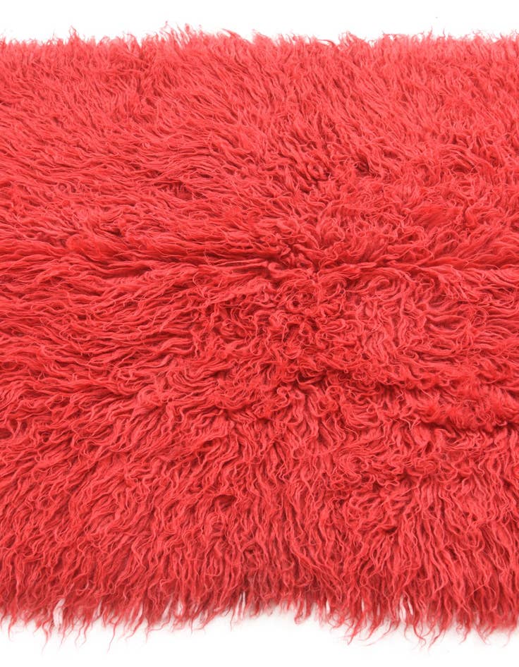 Detail image of  3' 3 x 5'  Hand Knotted Moroccan Wool Rug