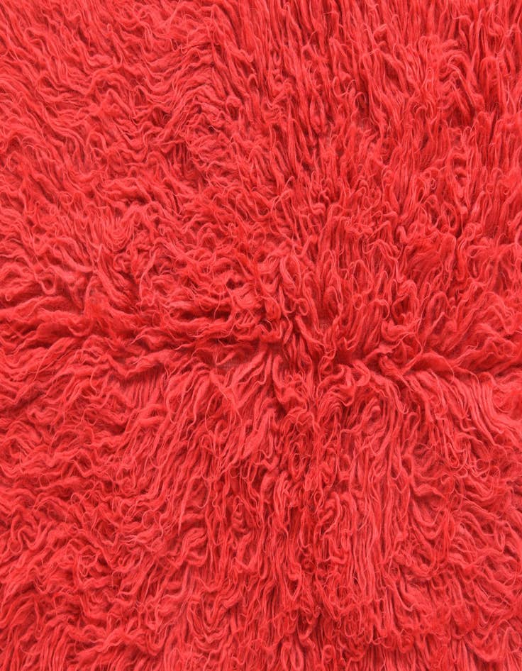 Detail image of  3' 3 x 5'  Hand Knotted Moroccan Wool Rug